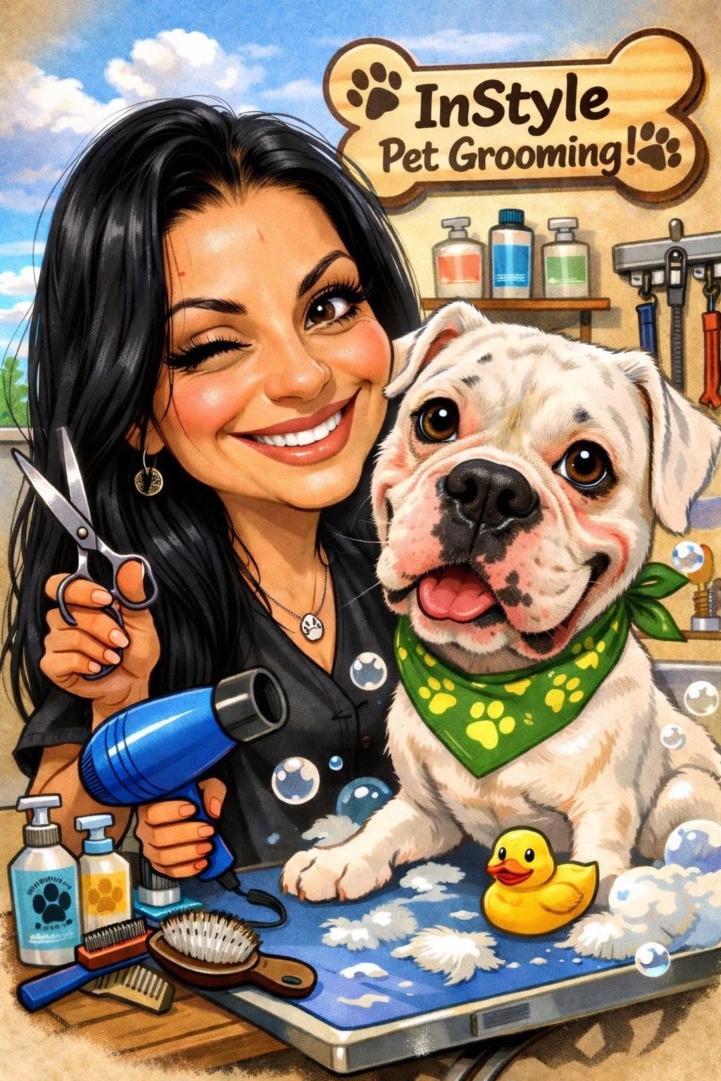 InStyle Pet Grooming Illustration